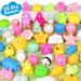 28 Pcs Squishies easter basket stuffers Mochi Squishies for Kids Girls Boys Birthday Gifts Glitter Stress Relief Toy Easter Gift for Kids Adults (random color style)