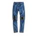 Men S Pants Casual Slim Fit Men s New Tight-fitting Ripped Straight Hip-hop Stretch Motorcycle Denim Trouser Men S Pants Casual Stretch Men S Pants Casual Cargo Father Day Gifts From Daught2572