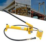 Miumaeov 30 ton Hydraulic Ram Jack + Hand Pump Stoke Mini Protable Hydraulic Cylinder Industrial Super Thin Lifting Jack not for Car (30T Hydraulic Jack + CP-700 Pump)