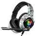 ONIKUMA K19 Wired E-sports Gaming Headset with 40mm Driver Unit Noise Reduction Microphone Wide Compatibility Camouflage White