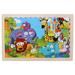 TUTUnaumb 24-Pack Wooden Jigsaw Puzzles Recognition Puzzle for Kids Age 2-6 Year Old Wild Animals Preschool Puzzles for Toddler Children Learning Educational Puzzle Toys-A