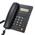 Aibecy Desktop Corded Telephone Landline Telephone with Caller Identification LCD Screen Adjustable Brightness Black( Telephone Line)