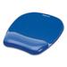 Gel Crystals Mouse Pad with Wrist Rest 7.87 x 9.18 Blue | Bundle of 2 Each