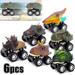 Dinosaur Pull Back Cars Toys - 6 pack Colorful Dinosaur Car Toy Mini Pullback Vehicles With Big Tires Children s Day Gift