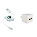 Home Charger for Arlo Pro / Pro 2 Security Cameras - Retractable Micro USB Cable Power Adapter Cord Wall AC Plug Travel White Compatible With Arlo Pro and Pro 2 Models