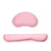 Aibecy Memory Foam Keyboard Mouse Wrist Pad Set Office Gaming Keyboard Mouse Wrist Pads with Fabric -slip Base Pink