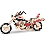 Maydear 3D Wooden Puzzles for Kids Teens and Adults-DIY Model Craft Kit- Motorcycle HDI