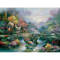 SUNSOUT INC - Peaceful Cottage - 1000 pc Jigsaw Puzzle by Artist: James Lee - Finished Size 20 x 27 - MPN# 18030