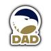 Georgia Southern Eagles 4-Inch Proud Dad Die Cut Decal