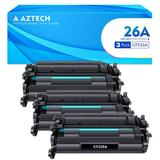26A CF226A Black Toner Cartidge High Yield Compatible for HP LaserJet Pro M402dn M402n M402dw MFP M426fdw M426fdn M426dw 26X CF226X CF226AD1 Printer Ink (3-Pack)