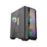 Cooler Master HAF 500 Computer Case - Mid-tower - Black - Steel Mesh Plastic Tempered Glass - 4 x Bay - 4 x 7.87 4.72 x Fan(s) Installed - 0 - ATX Micro ATX ITX SSI CEB EATX Mothe