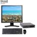 Restored Lenovo Think Centre Tiny Desktop PC M72e Windows 10 Home Intel Core i3 3.3 GHz 8GB 256GB SSD 19 Monitors Wireless Keyboard Mouse - Desktop Computer (Refurbished)