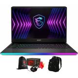 MSI Raider GE77HX Gaming/Entertainment Laptop (Intel i7-12800HX 16-Core 17.3in 360Hz Full HD (1920x1080) Win 11 Pro) with Loot Box Travel/Work Backpack