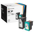 LD Products Ink Cartridge Replacement Set for HP 96 C8767WN Black & HP 97 C9363WN Color (1 Black 1 Color)