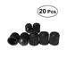 20pcs Plastic Car Tire Stem Caps Schrader Caps Dust Covers for Bike Auto SUV Truck Motorcycle (Black)