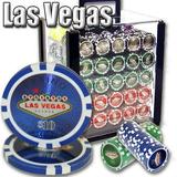 1 000ct. Las Vegas Casino 14g Poker Chip Set in Acrylic Carry Case
