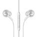 Premium White Wired Earbud Stereo In-Ear Headphones with in-line Remote & Microphone Compatible with Alcatel Idol 3 - 4.7