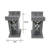 MageCrux 1PC Train Bridge Pier Track Railway Accessories Compatible All Major Brands