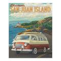 San Juan Island Washington LP Camper Van (1000 Piece Puzzle Size 19x27 Challenging Jigsaw Puzzle for Adults and Family Made in USA)