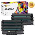 Toner Bank 5-Pack Compatible Toner Replacement for HP 49A Q5949A 49A LaserJet 1160 1160LE 1320 1320N 1320TN 1320NW 3390 3392 Printer Toner Ink Black