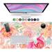 French Koko Large Mouse Pad Big Desk Mat Protector Pretty Deskpad Desk Pad Mousepad XL Pink Flowers 30 x 15