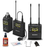 Sony UWP-D26 Camera-Mount Wireless Combo Microphone System (UC14: 470 to 542 MHz) Bundle with Microphone Cleaning Kit