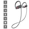 Stereo Sweatproof in-Ear Earbuds Wireless Sports Earphones Bluetooth Headphones IPX7 Waterproof Mic Headset for Gym Running Workout 8 Hrs Playtime Black