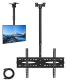 Ceiling TV Mount TV Ceiling Mount TV Wall Mount for Most 32-70 Inch Flat Curved TVs with Swivels Wall Mount TV Bracket VESA from 200x100mm to 600x400mm Fits LED LCD OLED 4K TVs Up to 110 lbs