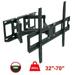 Full Motion Articulating TV Wall Mount Bracket with Wide Swing Arm for Corner/Flat Installation fits 32 to 70 Flat/Curve TVs VESA 600x400mm Holds up to 110lbs