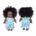Kayannuo Toys Details African Black Black Baby Cute Curly Black 8-Inch Vinyl Baby Toy