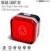 MOMODESIGN Bike â€¢ Rear Light â€¢ Bright LED for Safety â€¢ USB Rechargeable â€¢ Water Resistant â€¢ Universal Fit â€¢ 120 Lumens â€¢ Runtime 25 Hours â€¢ Charging time: 2 Hours