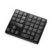 2.4G Wireless Digital Keyboard 35 Keys USB Numeric Keypad USB Charging Keyboard for Laptop PC Desktop Black