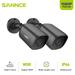 SANNCE 1080p Wired Home Outdoor Indoor Security Camera with EXIR Night Vision IP66 Waterproof for Outdoor Indoor Video Surveillance- 2Pack