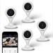 Xodo Wi-Fi 1080p Indoor Security Camera 4-Pack Bay Monitor 2 Way Audio Sound/Motion Detection Remote View Night Vision E4