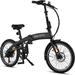 20 Electric Folding Adult Bike 250W 6.6AH Dual Disc Brakes 6 Speeds 16MPH Adult