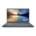 MSI Prestige 14 Evo A11MO-052 - 180-degree hinge design - Intel Core i7 1195G7 / 2.9 GHz - Evo - Windows 10 Home - Intel Iris Xe Graphics - 16 GB RAM - 512 GB SSD NVMe - 14 1920 x 1080 (Full HD) - 802.11a/b/g/n/ac/ax (Wi-Fi 6E) - carbon gray