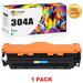 Toner Bank 1-Pack Compatible 304A Toner for HP 304A CC531A 304A Color LaserJet CP2025 CP2025N CP2025DN (Cyan)