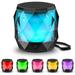 Portable Bluetooth Speaker with Lights Night Light LED Wireless Speaker Magnetic Waterproof Speaker 7 Color LED Auto-Changing TWS Perfect Mini Speaker for Shower Home Outdoor (Multicolor)