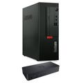 Lenovo ThinkCentre M70c SFF Home/Business Mini Desktop (Intel i3-10100 4-Core AMD Radeon 520 16GB RAM 128GB PCIe SSD HDMI Display Port Win 10 Pro) with D6000 Dock