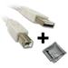 hp color laserjet enterprise m750xh printer compatible 10ft white usb cable a...