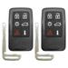 2 PCS AutokeyMax 6 Button Car Key Fob for 2007-2016 VOLVO SMART Remote 30659502 KR55WK49266 902Mhz