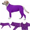 Long Sleeves Bodysuit Jumpsuit for Dogs Anti-Hair Elastic Tights Bodysuit Long Sleeves Jumpsuit for Dogs Pets E Collar Alternative for Recovery After Surgery Wear Pet Supplier