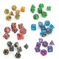 DND Dice Set 42Pcs Polyhedral Dice Set with 6 Flannel Drawstring Pouches Fit for Dungeons and Dragons RPG MTG Table Games 6 x 7 Double-Colors DND Dice Sets