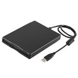 USB External Floppy Disk Drive Portable 3.5 inch Floppy Disk Drive USB Interface Plug and Play Low Noise for PC Laptop Black