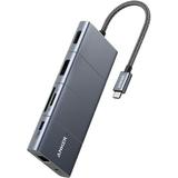 Anker 11-Ports USB-A 3.0 Hub with 100W Power Delivery and Ethernet Port