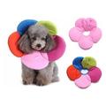 Flower Shapes Soft Pet Cone Recovery Collar for Dogs Cats After Injury Neck Cover Avoiding Scratch The Wound to Heal Faster Convenient Adjustable E-Collar