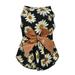 Floral Bow Pet Dog Dress Floral Pet Dog Dress Dog Vest Clothes Dress Cat Summer Pet T-Shirt Dress Skirt Coat Cute Pet T-shirt Clothes Pet Summer Clothes