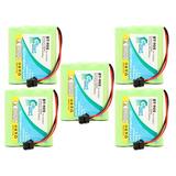 5x Pack - Toshiba SG-1600 Battery - Replacement for Toshiba Cordless Phone Battery (1200mAh 3.6V NI-MH)