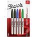 Sharpie Permanent Markers Fine Point Assorted Colors 5 Count