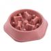 KOOYET Slow Food Bowl Funny Dog Feeder Bone Shape Pet Slow Food Bowl Pink